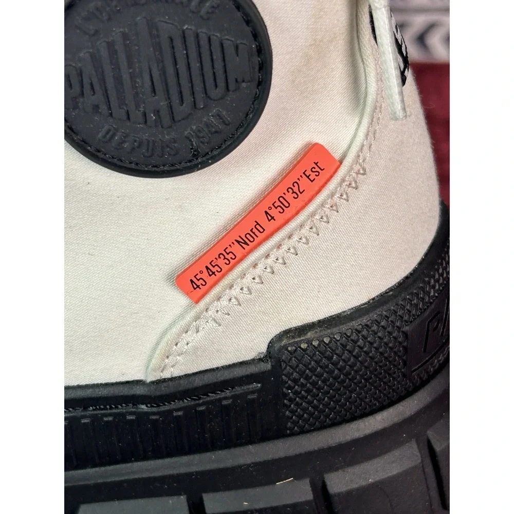 Palladium Revolt Hi TX Star White Platform Chunky High Top Boots Women's 9.5 NEW